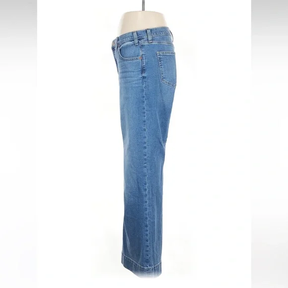 Women's Blue Wide-Leg Jeans - Picture 5 of 7